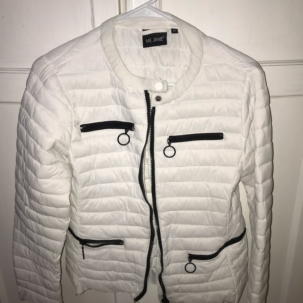 White puffer jacket